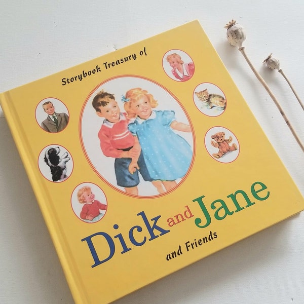 Storybook Treasury, Dick and Jane and Friends, 1984, Hardback, Kids book, easy reader, learn to read, Grosset and Dunlap