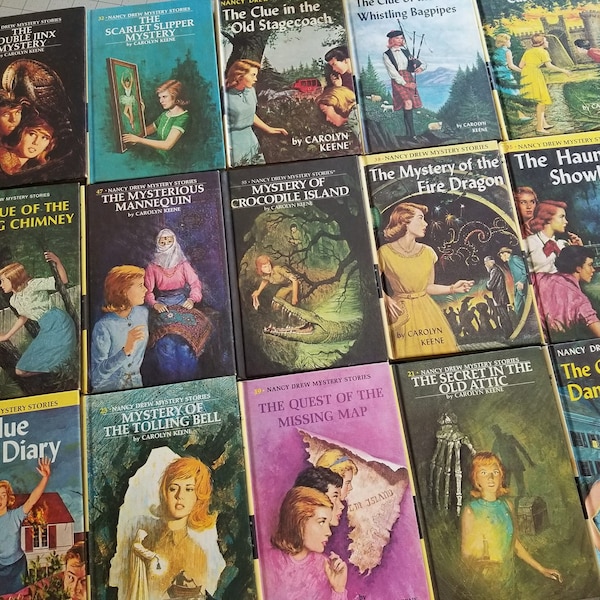 Vintage Nancy Drew Books, You Choose, Carolyn Keene, 1960s and 70s, mystery, series