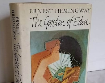 Vintage Hemingway Book, The Garden of Eden, Hardback, Hardcover, 1986, literary fiction, classic american author