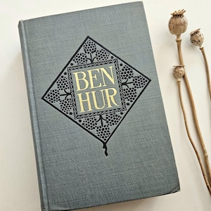 Antique &quot;Ben Hur&quot; Hardcover Book: 1908 Lew Wallace Edition