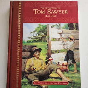 Mark Twain, Huckleberry Finn, Tom Sawyer, 2004 edition, hardcover, children&#39;s classics