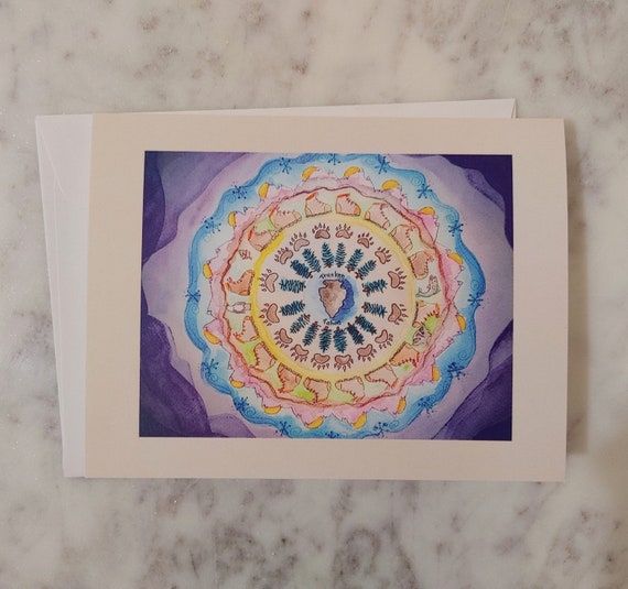 Truckee Tahoe Mandala Note Cards