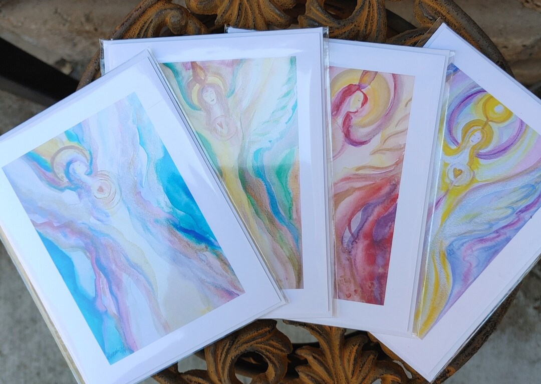 Angel Note Cards - Etsy