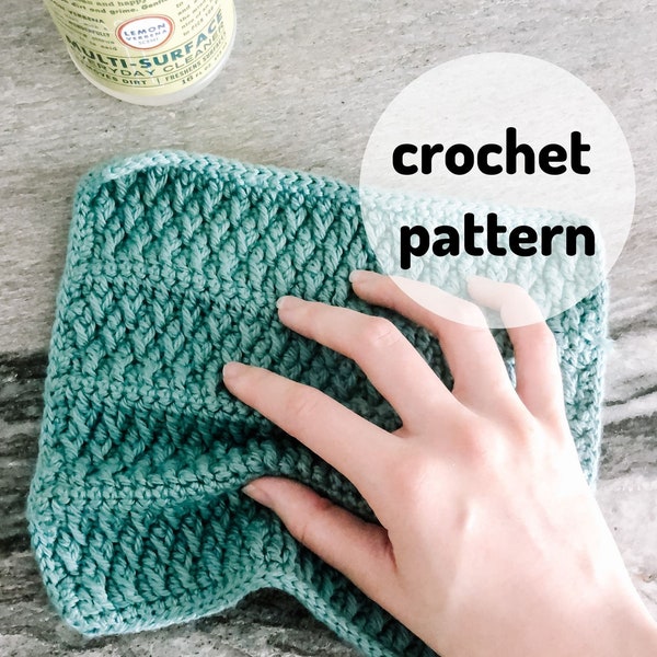 Crochet Dishcloth PATTERNS // Crochet Dishcloth, Dish Towel, Crochet Kitchen, Alpine Cloth Set