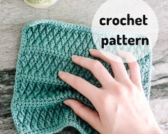 Crochet Dishcloth PATTERNS // Crochet Dishcloth, Dish Towel, Crochet Kitchen, Alpine Cloth Set