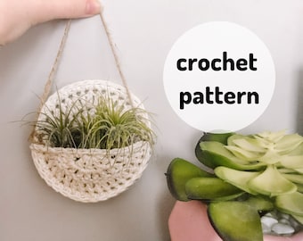 Plant Pocket Pattern, Crochet Plant Hanger, Crochet Plant Pocket
