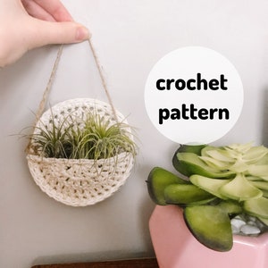 Plant Pocket Pattern, Crochet Plant Hanger, Crochet Plant Pocket