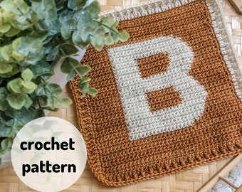 FIVE ALPHABET PATTERNS // Alphabet Blanket + Individual Alphabet Lovies, Intarsia Crochet