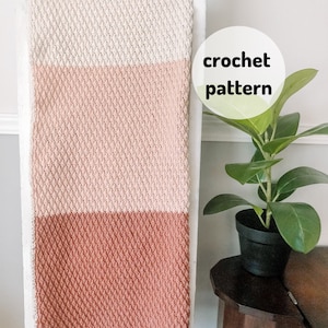 Crochet Blanket PATTERN // Baby Blanket, Throw Blanket, Rosie Blanket, Texture image 1