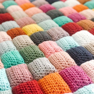 Crochet Puff Quilt PATTERN // Puff Quilt, Crochet Blanket image 2