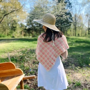 Crochet Shawl PATTERN // Garden Picnic Shawl, Tapestry Crochet image 2