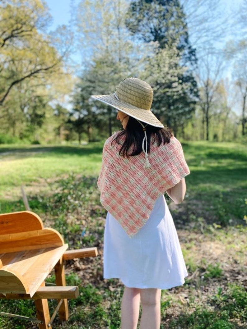 Crochet Shawl PATTERN // Garden Picnic Shawl, Tapestry Crochet image 2