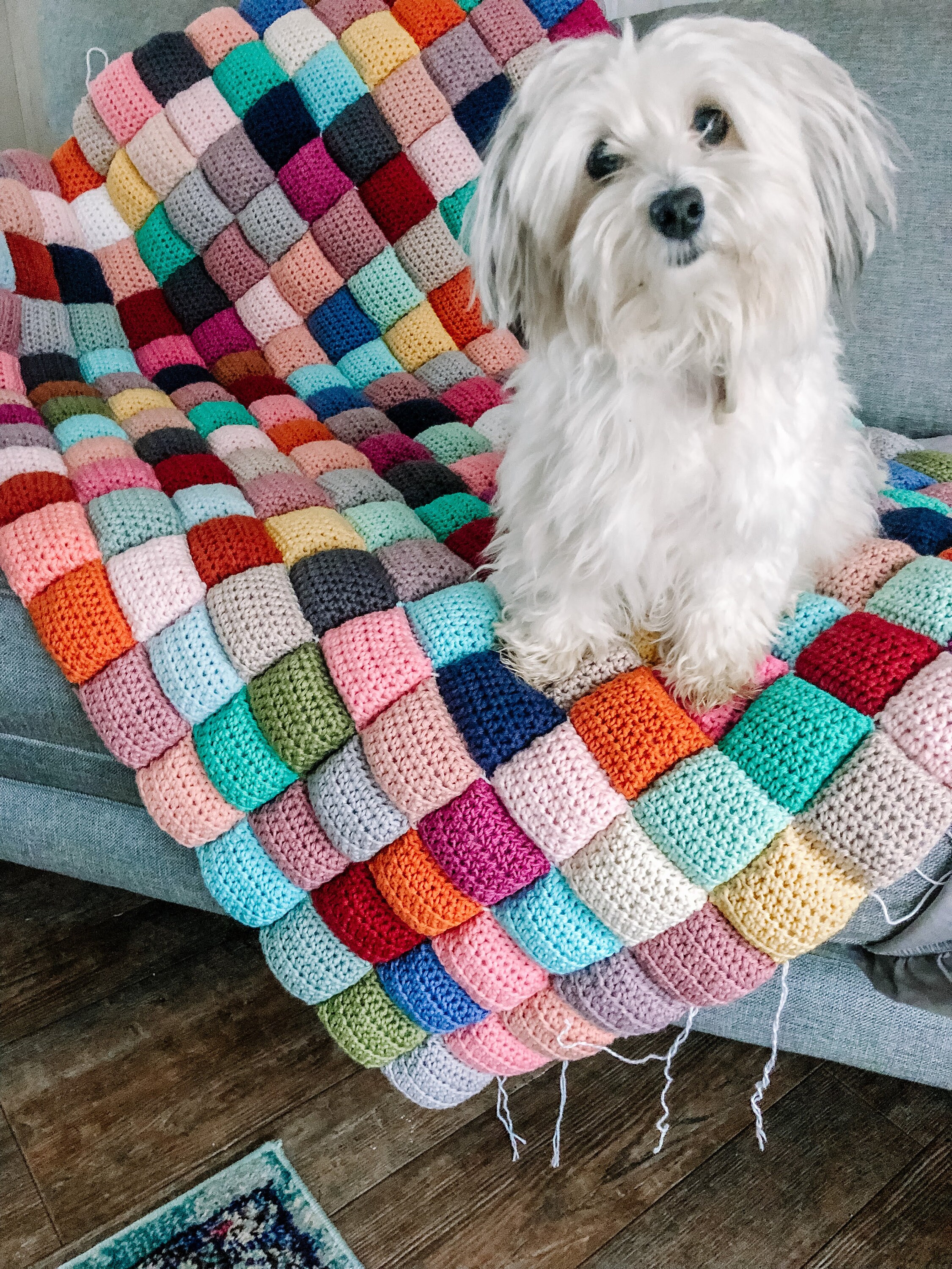 Crochet Puff Quilt PATTERN // Puff Quilt Crochet Blanket Etsy UK