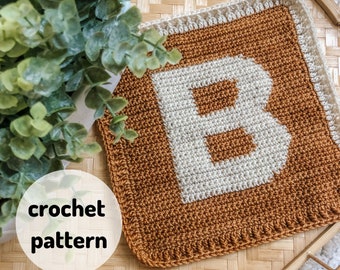 THREE ALPHABET PATTERNS // Alphabet Blanket + Individual Alphabet Lovies, Intarsia Crochet