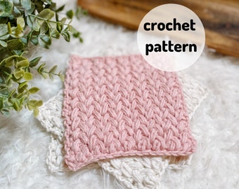 Crochet Coaster PATTERN // Coco Coaster, Modern Crochet, Puff Stitch