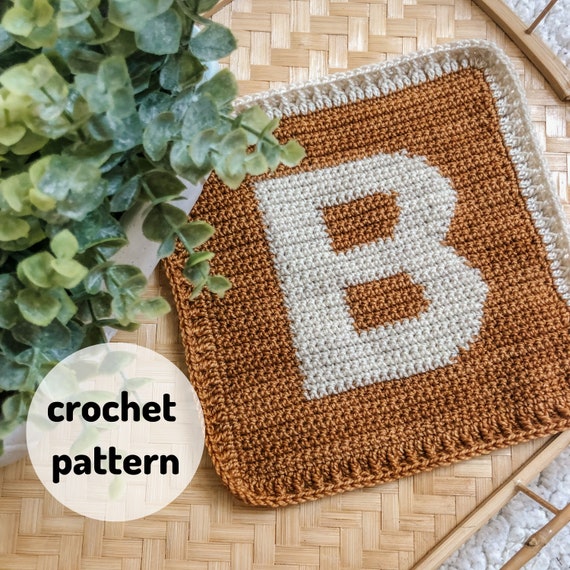 ONE ALPHABET PATTERN Alphabet Blanket Individual Alphabet Lovies Intarsia Crochet Etsy Canada