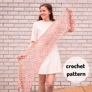 Crochet Shawl PATTERN // Coastal Cora Wrap, Summer Wrap