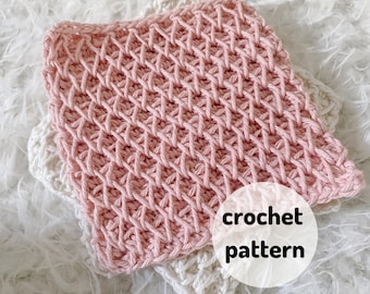 Crochet Coaster PATTERN // Apiary Coaster, Modern Crochet, Crochet Texture
