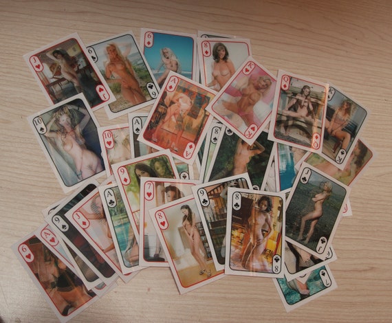 Vintage nude playing cards deck adult risque