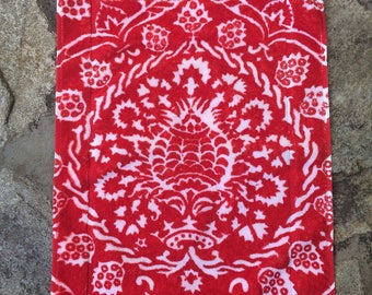 Fresco Towels - Bohemian Damask Red - Small Bath Mat