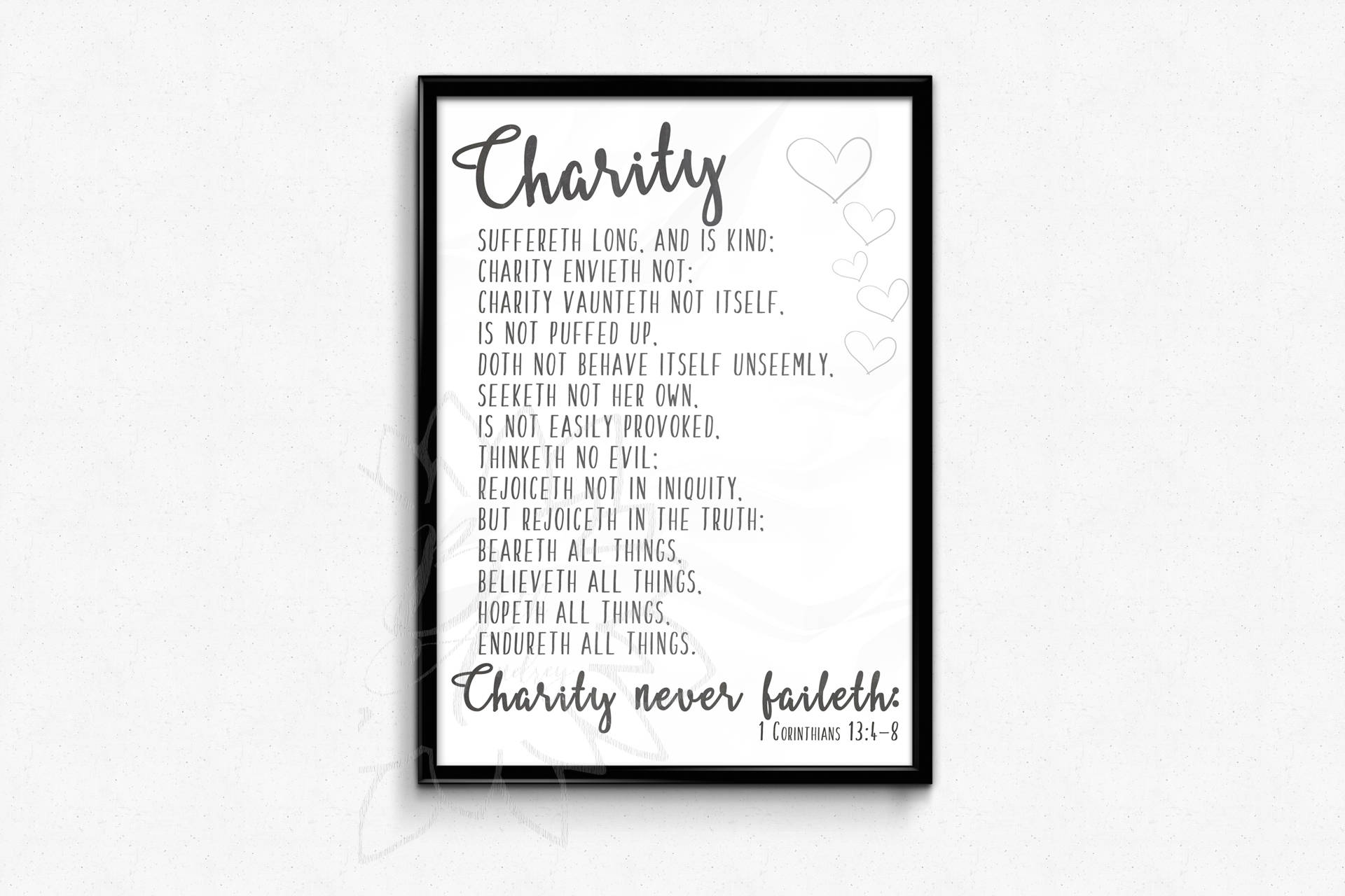 1-corinthians-13-charity-suffereth-long-scripture-printable-printable-kjv-decor-bible-verse-white-instant-download-etsy for 1 Corinthians 13 Free Printable 1 Corinthians 13 / Charity Suffereth Long / Scripture Printable / Printable / KJV / Decor / Bible Verse / White / INSTANT DOWNLOAD - Etsy for 1 Corinthians 13 Free Printable