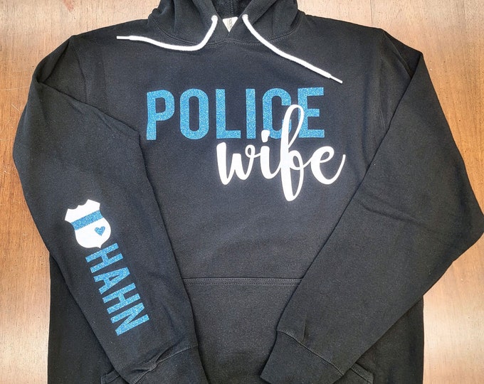Police Wife - Glitter Sweatshirt
