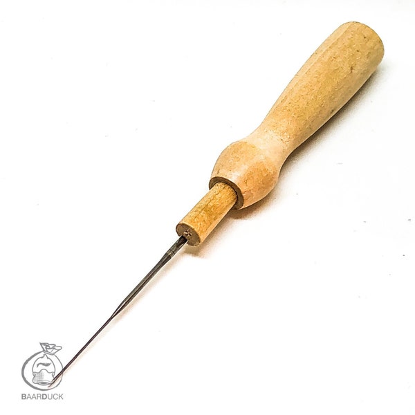 Single Needle felting tool wooden handle, storage and holder for felt needles