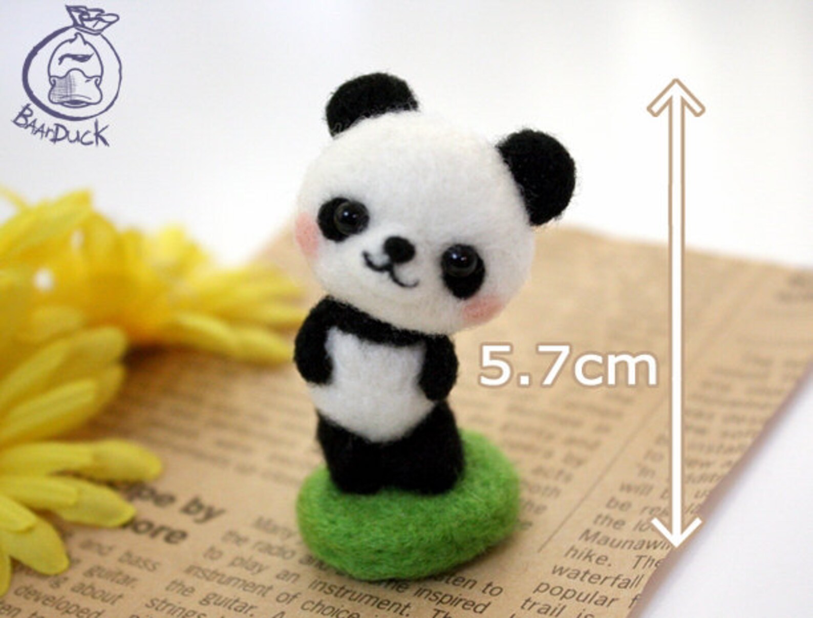 Panda beginner DIY felting Kit Wool Felt Needle Craft Etsy