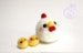 Chicken with Chicks DIY felting Kit Chicken with chicks Wool Felt Needle Craft handmade animal novice cute gift new white felted art 