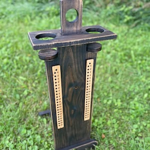 Cornhole Scoreboard with Drink Holders & Bottle Opener Portable Folding Score Keeper for Yard Games Father&#39;s Day Gift for Cornhole Players