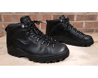 Nike ACG Hiking Trail Mens Boots Black Leather 980608 Y2K  display picture 2