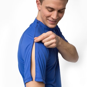 Post Shoulder Surgery Tee for Easy dressing, Physical Therapy, Rehabilitation Adaptive Tee for Shoulder Replacement & Rotator Cuff Operation