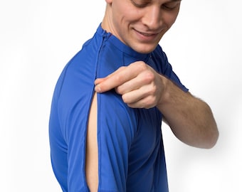 Post Shoulder Surgery Tee for Easy dressing, Physical Therapy, Rehabilitation Adaptive Tee for Shoulder Replacement & Rotator Cuff Operation