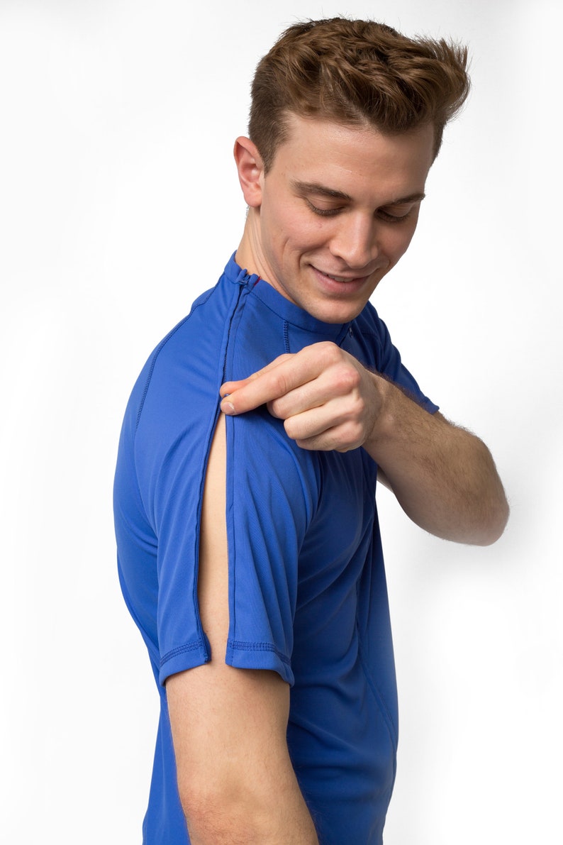 Post Shoulder Surgery Tee for Easy Dressing, Physical Therapy