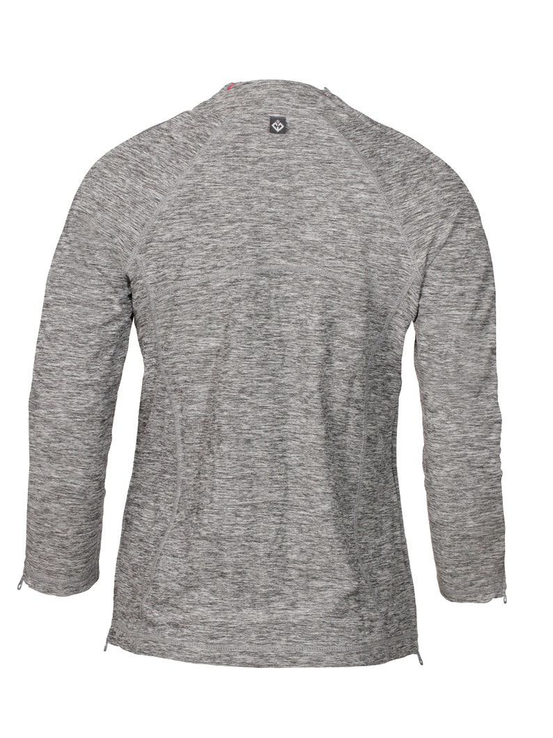 Post Op Mastectomy Recovery Jacket With Inner Pockets and Loops for