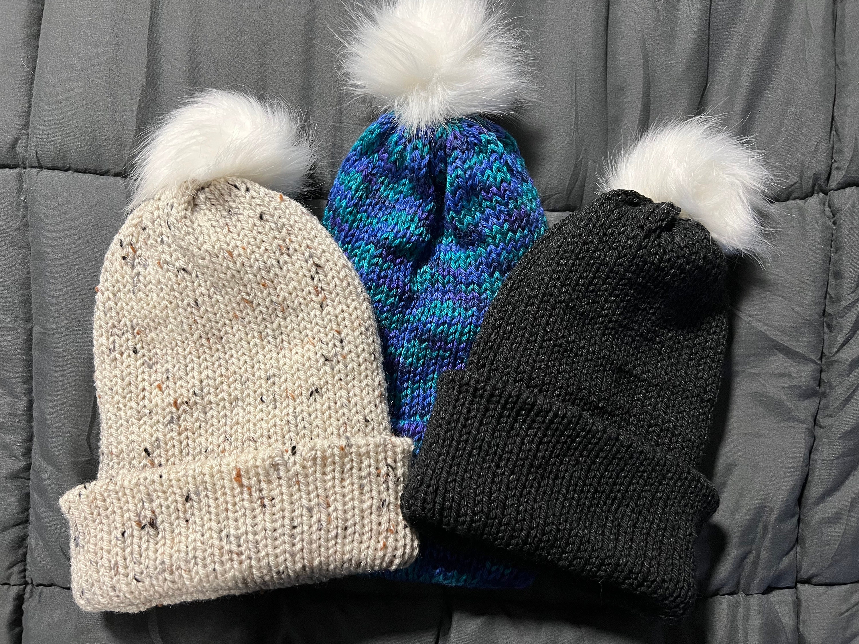 Handmade Knit Hat With Pom Pom - Adult - Etsy display picture 1