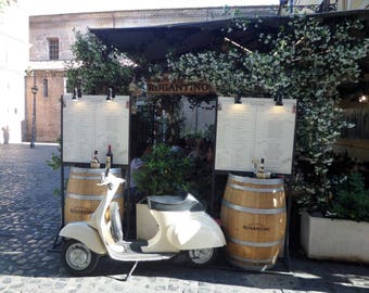 Escena de Roma, Vespa, Roma, foto de Roma, impresión de Roma, regalo fotográfico, impresión de Italia, decoración de Italia, decoración de Roma, arte mural, regalo de Italia, regalo artístico