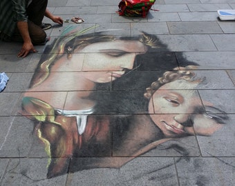 Lámina artística de Florencia, Arte callejero, Lámina italiana, Arte italiano, Regalo para el Día de la Madre, Regalo para la esposa, Regalo para madre e hijo, Regalo artístico, Florencia, Italia