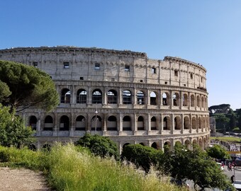 Coliseo, fotografía de Roma, impresión de Italia, arte de Roma, impresión de Roma, fotografía de Italia, arte italiano, regalo de fotografía, arte, historia romana, regalo de Italia