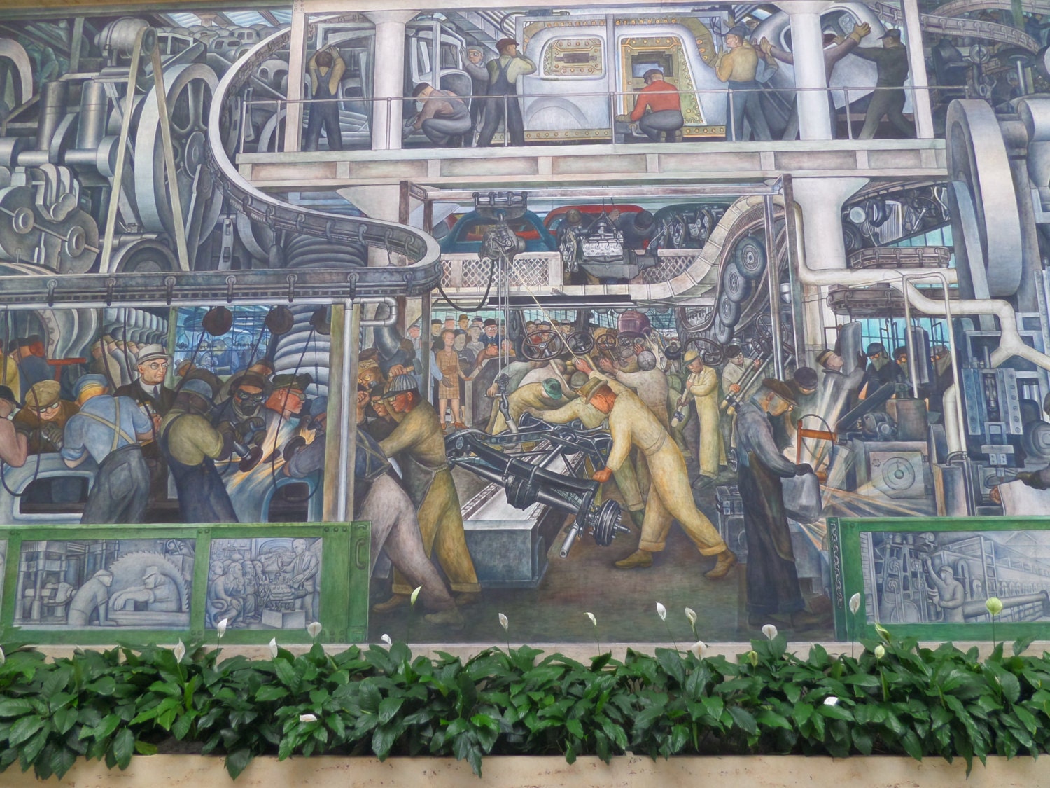 Diego Rivera print Art poster Detroit art Industrial decor