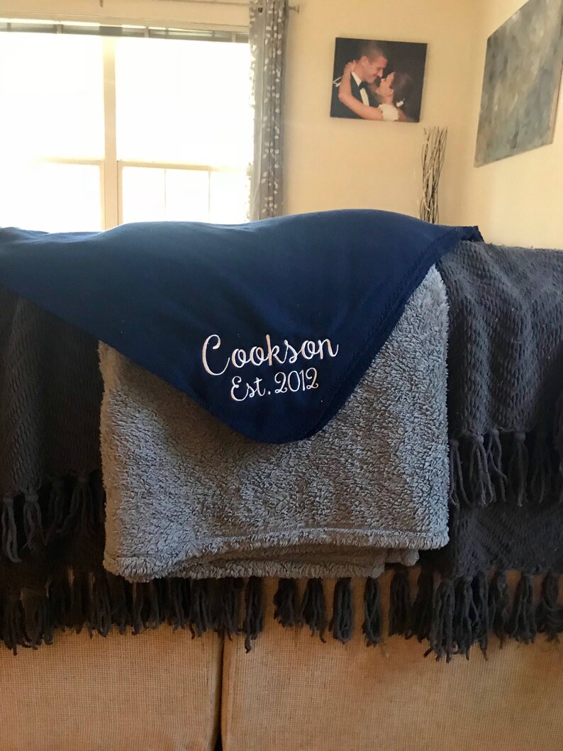 Personalized Name Blanket Custom Throw Blanket Wedding Etsy