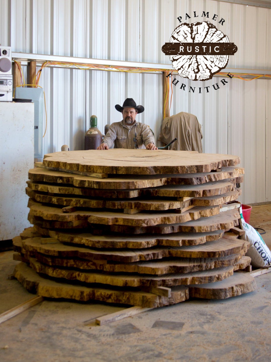 Raw Live Edge Oak Cross Cut Slabs Etsy