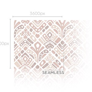 Boho Digital Paper | Seamless Pattern | Soft Neutral Colors | Instant ...