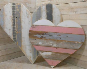 Extra Large Reclaimed Wood Heart, Cottage Decor, Kid's Room, Nursery, Photo Prop, Love, Shabby Chic, Fixer Upper, Rustic Wedding, Pallet Art