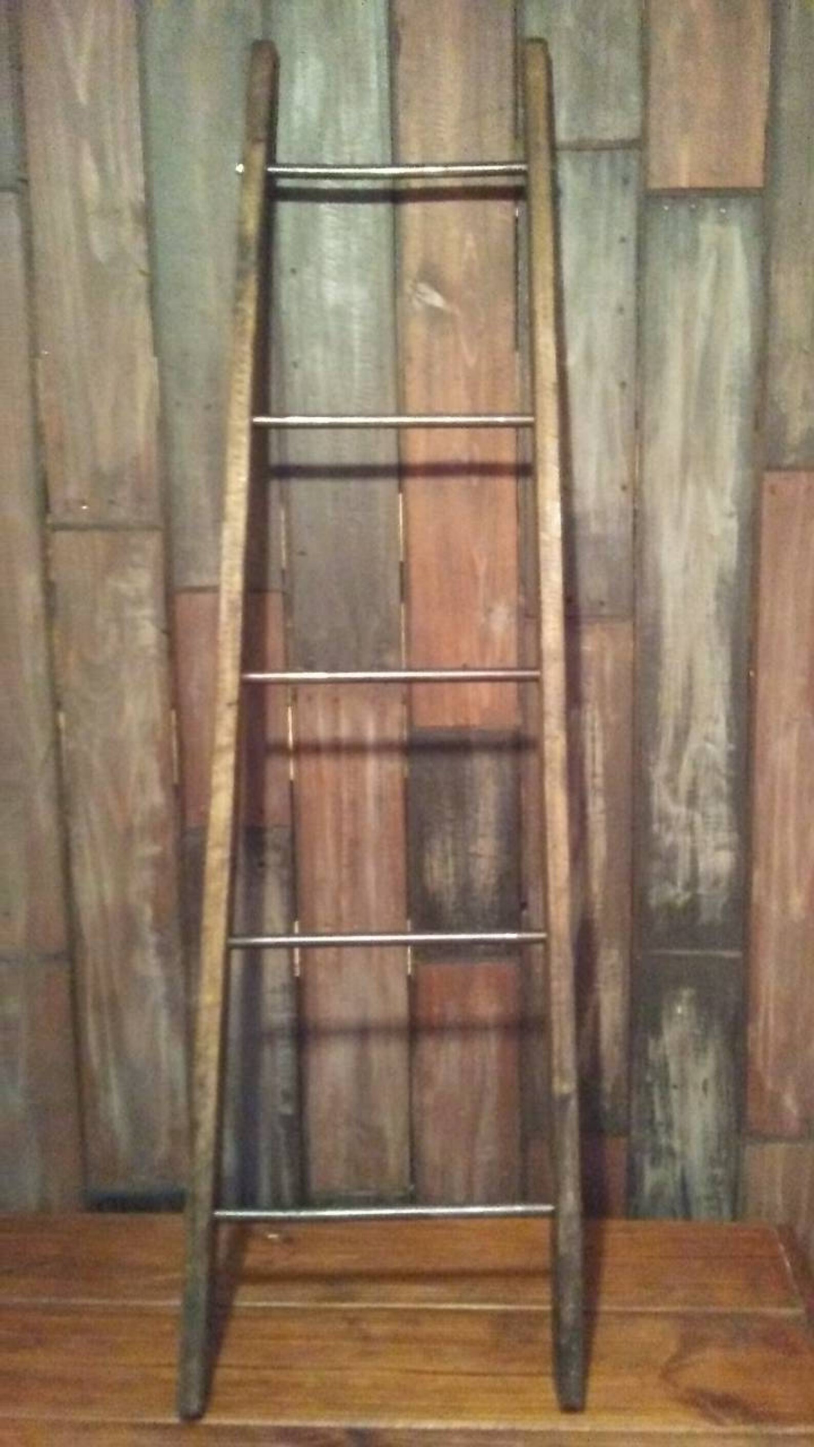 Industrial Blanket Ladder Farmhouse Quilt Ladder Decorative Etsy