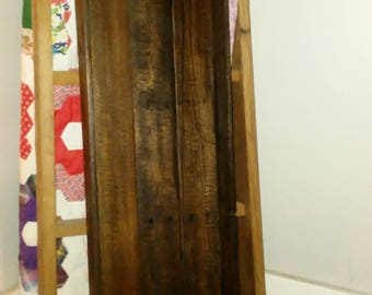 Tavolino da caffè in legno di recupero su misura, arredamento ottomano rustico in stile fattoria, mobili da cottage in stile anticato