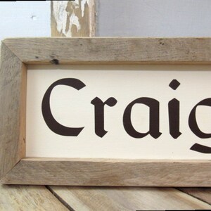 Craigh na Dun Framed Sign, Custom Hand Painted Directional Sign, Destination Sign, JAMMF, Claire, Personalized Location Sign, Arrow Sign image 3