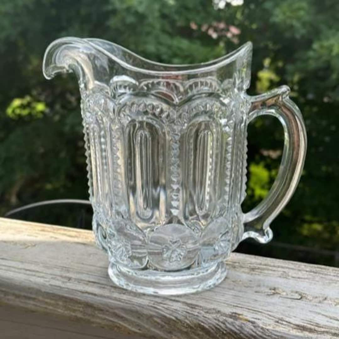 Moon and Star Clear Pitcher Wright - Etsy