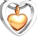 Heart in Heart Urn Necklace - Cremation Jewelry for Pets or Humans, Memorial Jewelry, Necklace for Ashes, Keepsake Necklace
