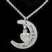 Love You to the Moon and Back Urn Necklace for Human Ashes or Pet - Cremation Keepsake Jewelry - Cremation Jewelry Pendant